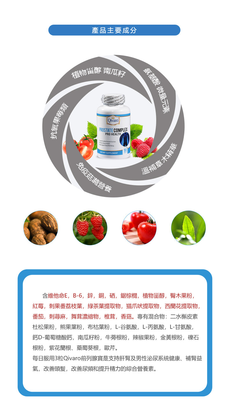 Combo 3-in-1 Pack: QIH45 Prostate Complex