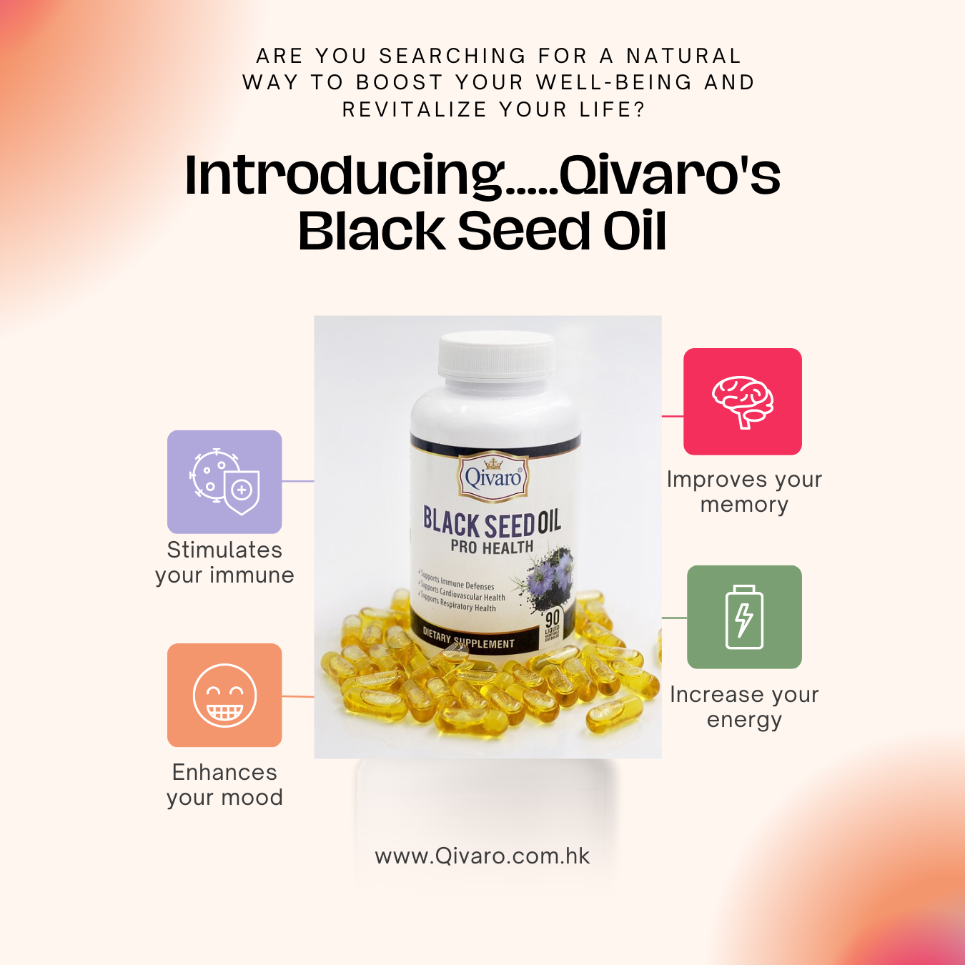 Combo 3-in-1 Pack: QIH01 Black Seed Oil