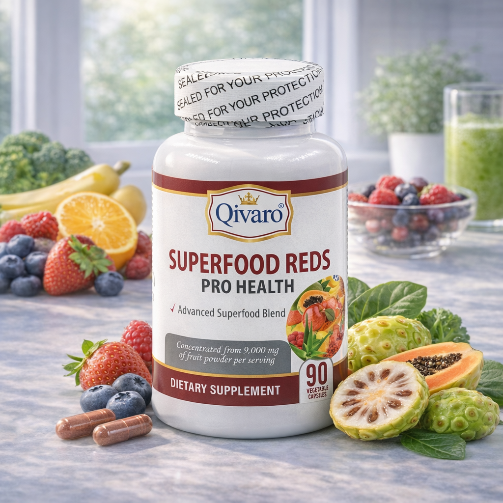 QIH101 | 超級食物抗氧紅果素食膠囊  I 90 植物膠囊 | Superfood Reds