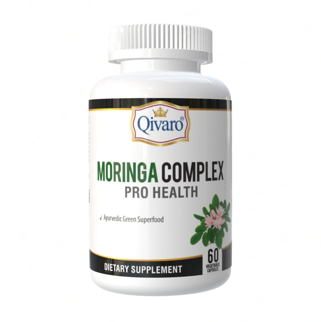 QIH120 Moringa Leaf Extract Herbal Vegetarian Capsules - Moringa Complex - 60 veggie capsules