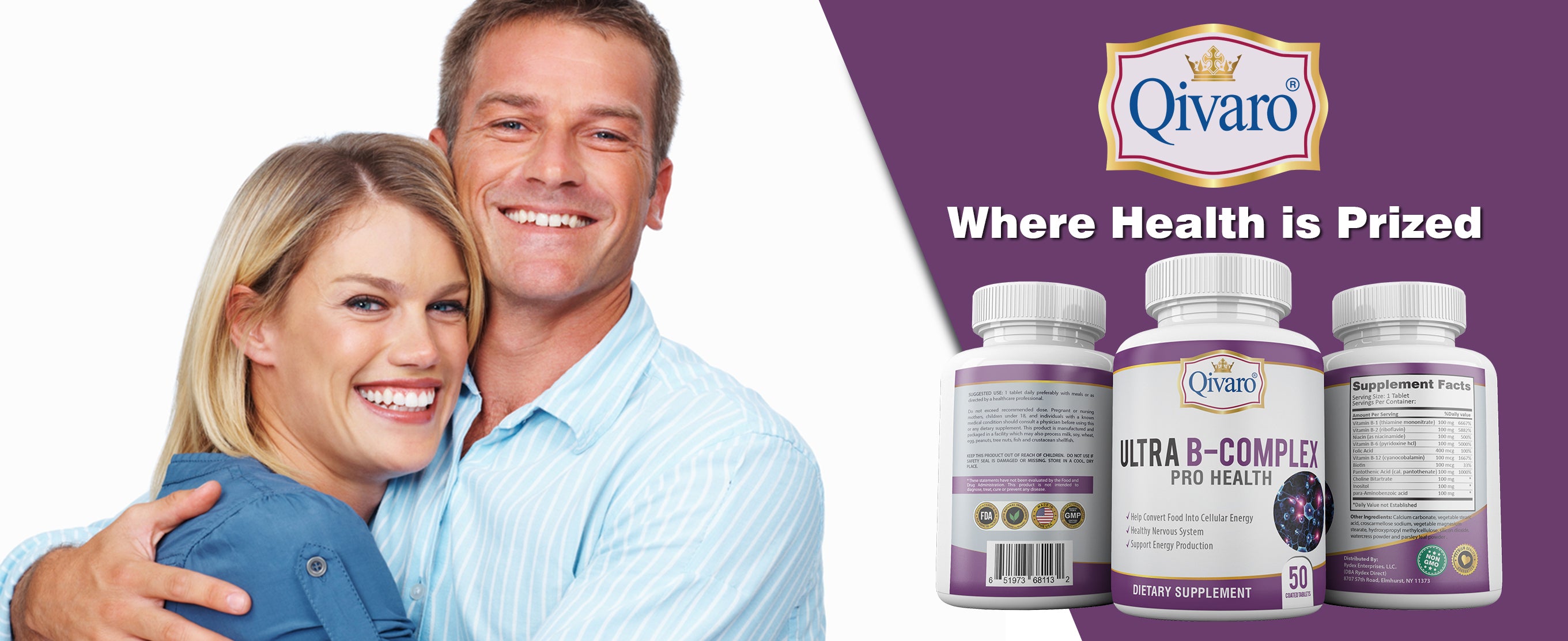 Combo 3-in-1 Pack: QIH13 Ultra B-Complex