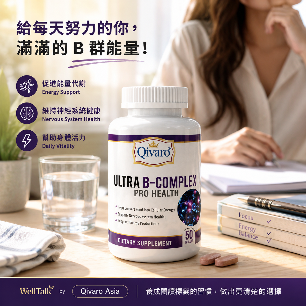QIH13 | 高效維生素B群營養補充 ｜Ultra B-Complex Pro Health