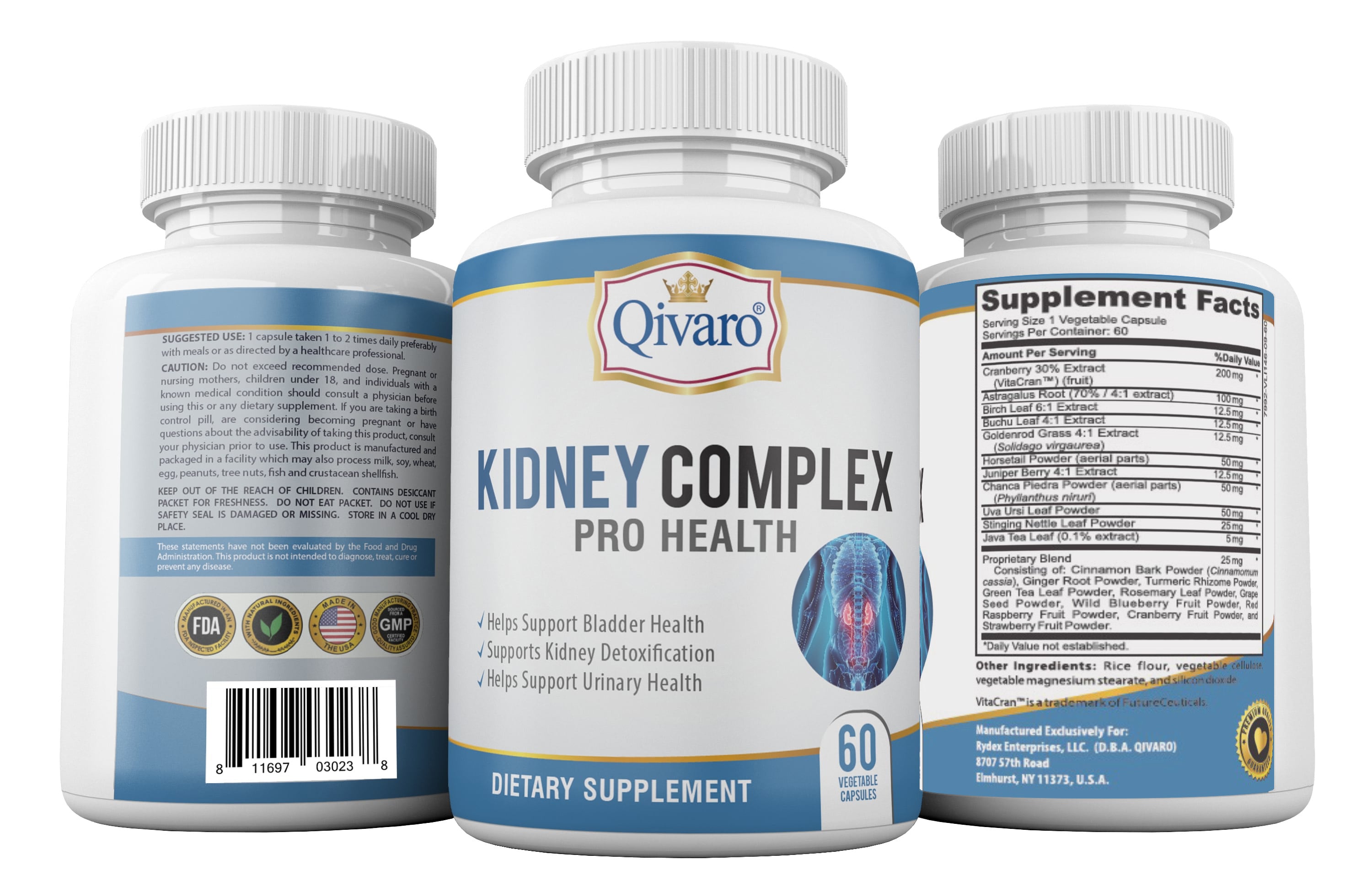 Combo 3-in-1 Pack: QIH16 Kidney Complex