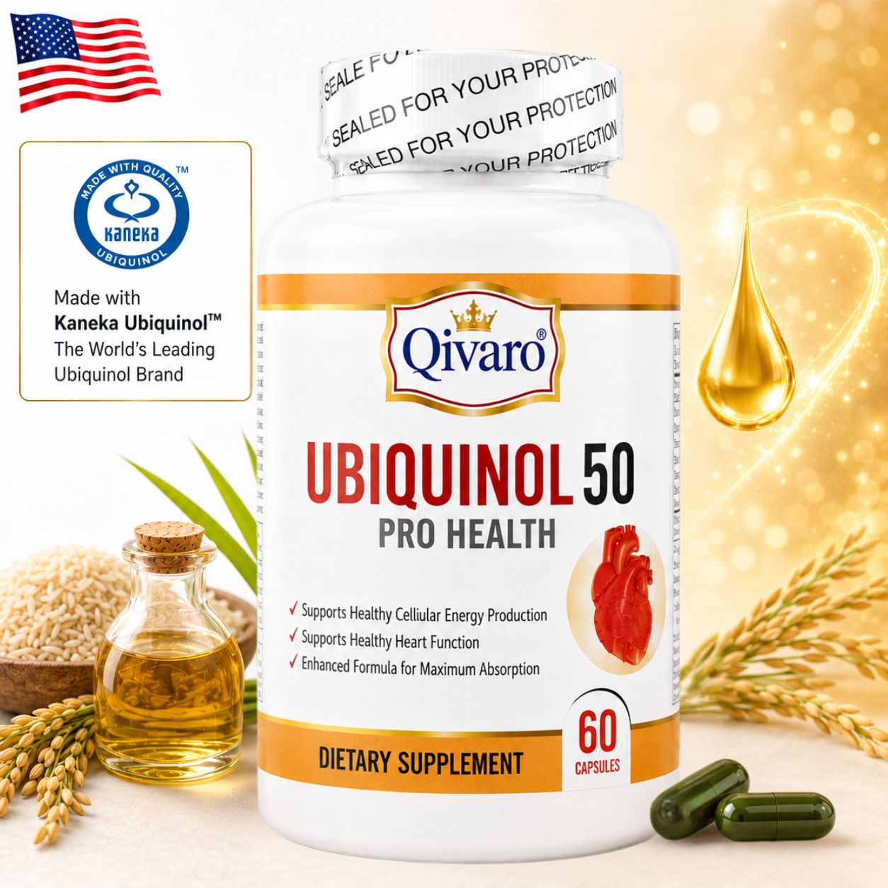 QIH23 | Qivaro泛醇50專業健康系列 | Ubiquinol 50