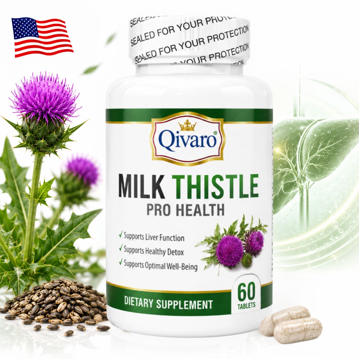 QIH27 |奶薊淨肝寶 Qivaro  Milk Thistle