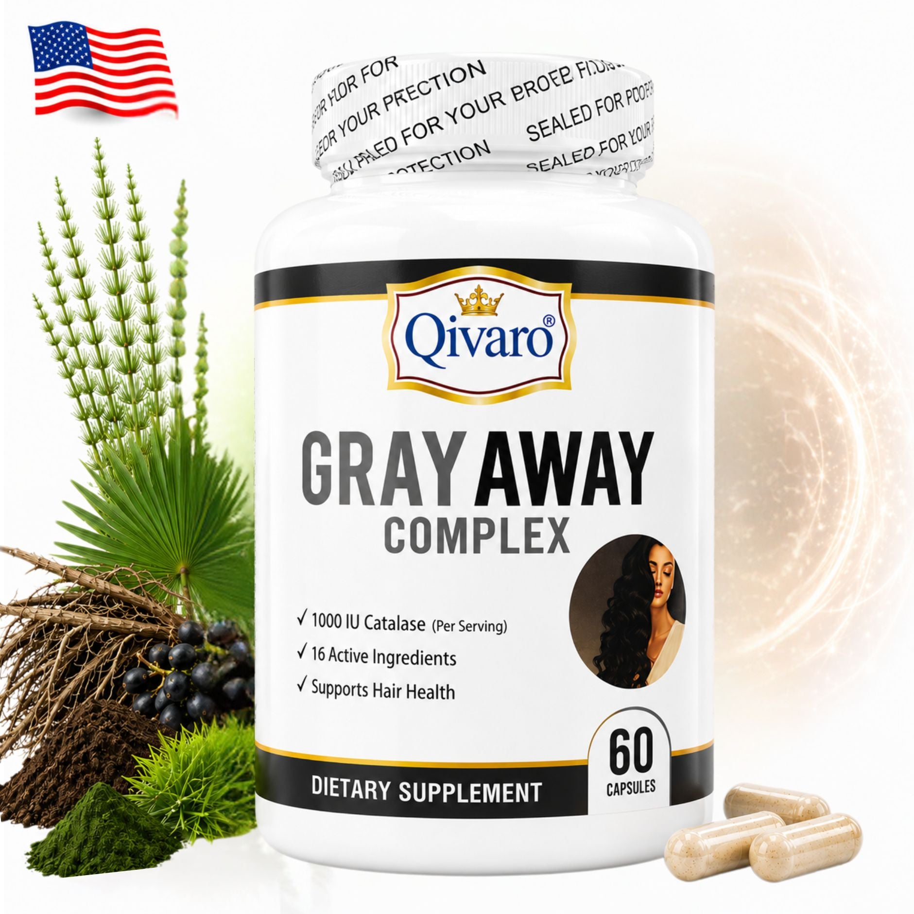 QIH43B | Qivaro Gray Away Complex 防灰白營養配方