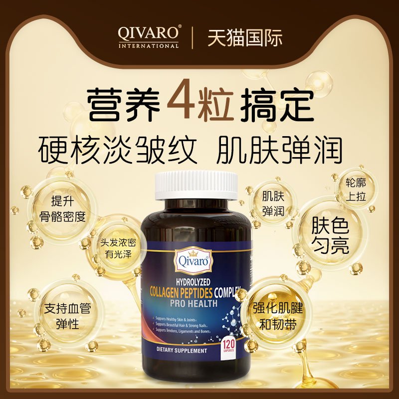 QIH799 | Collagen Peptides | 120 capsules | 抗衰膠原蛋白胜肽複合物膠