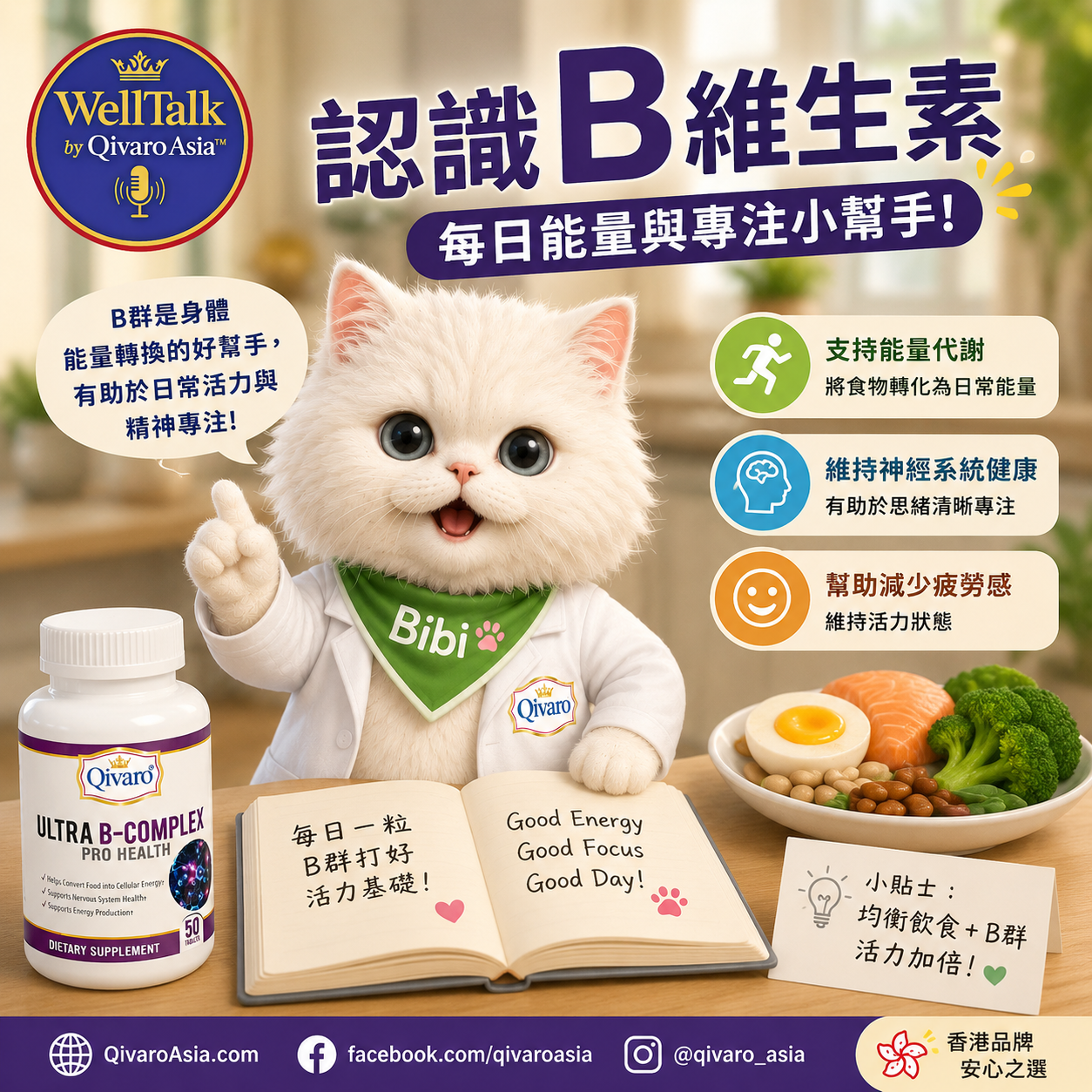 QIH13 | 高效維生素B群營養補充 ｜Ultra B-Complex Pro Health