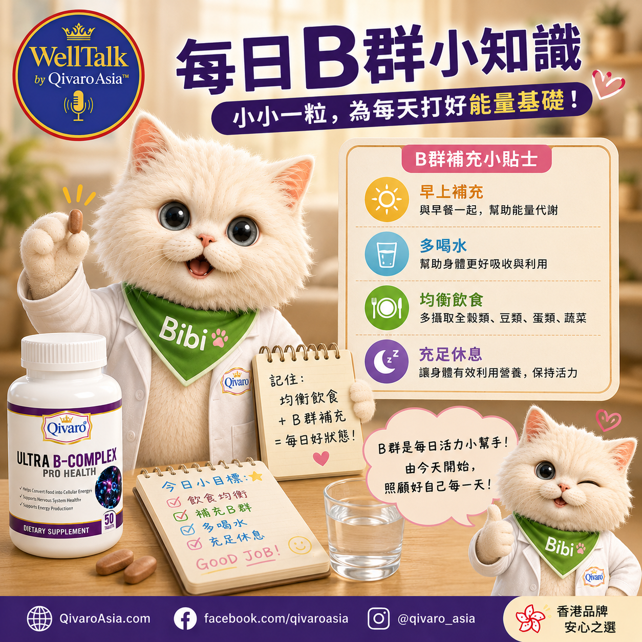 QIH13 | 高效維生素B群營養補充 ｜Ultra B-Complex Pro Health