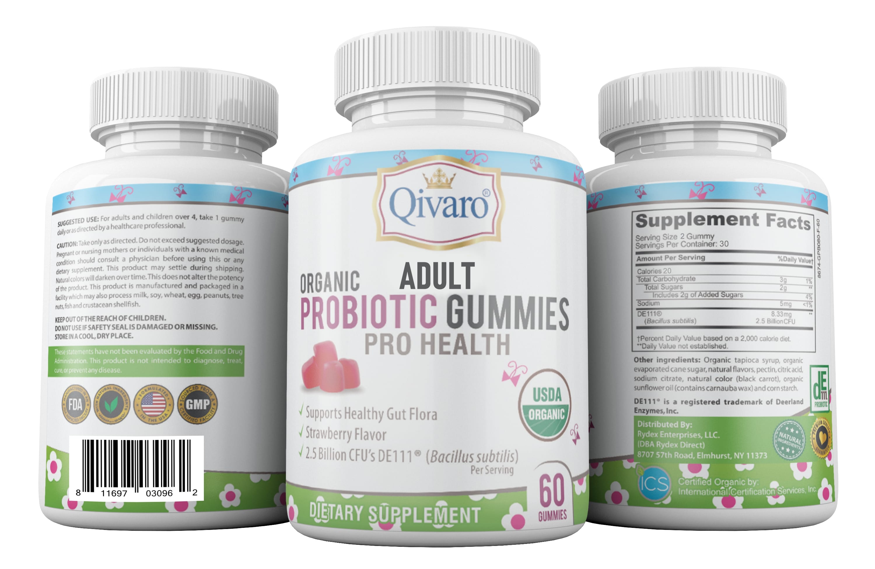 QAG03 - Adult Organic Probiotic Gummies Pro Health