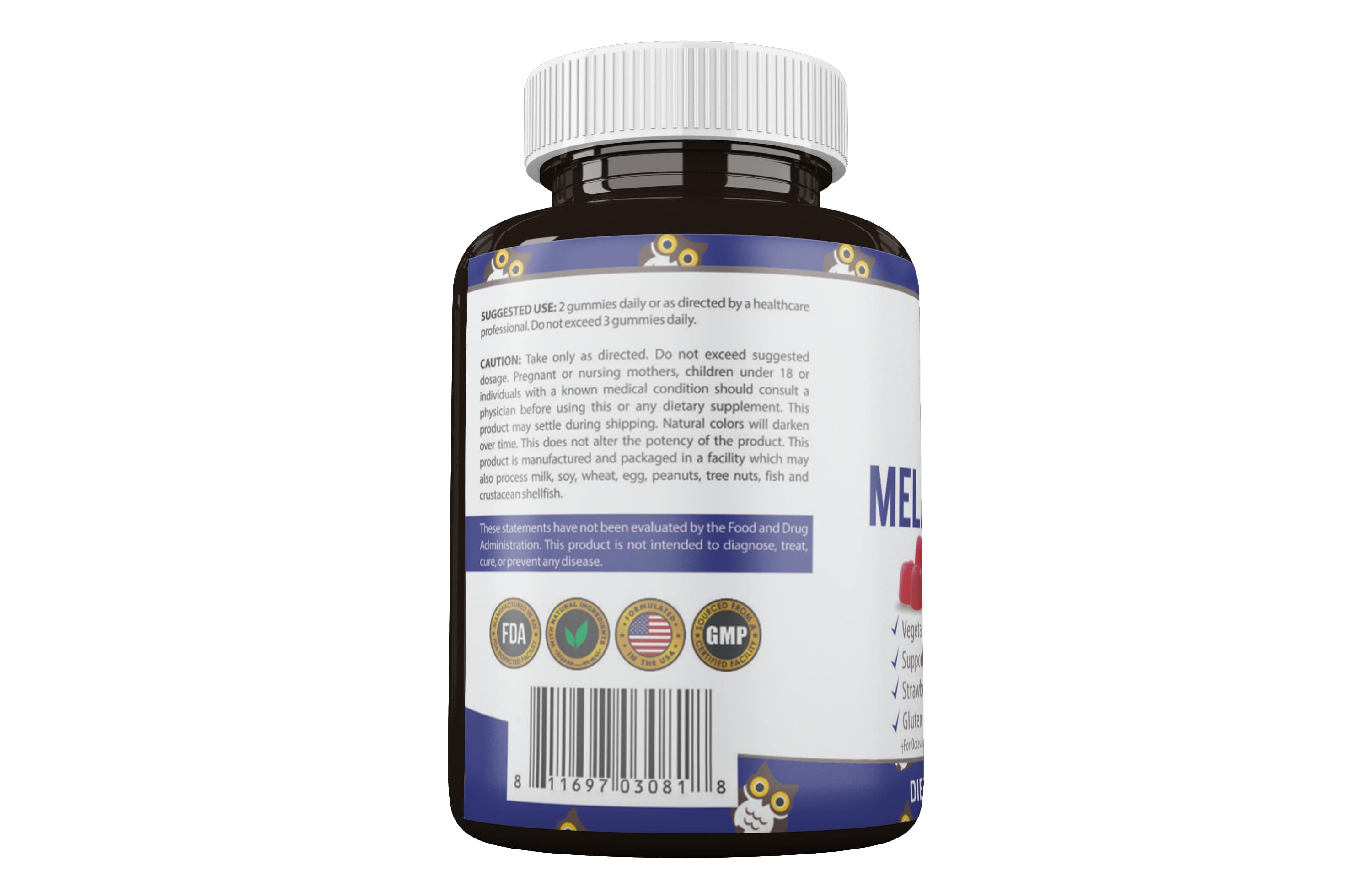 QAG06 | Adult Melatonin Gummies | 90 gummies | 成人素食軟糖睡眠寶