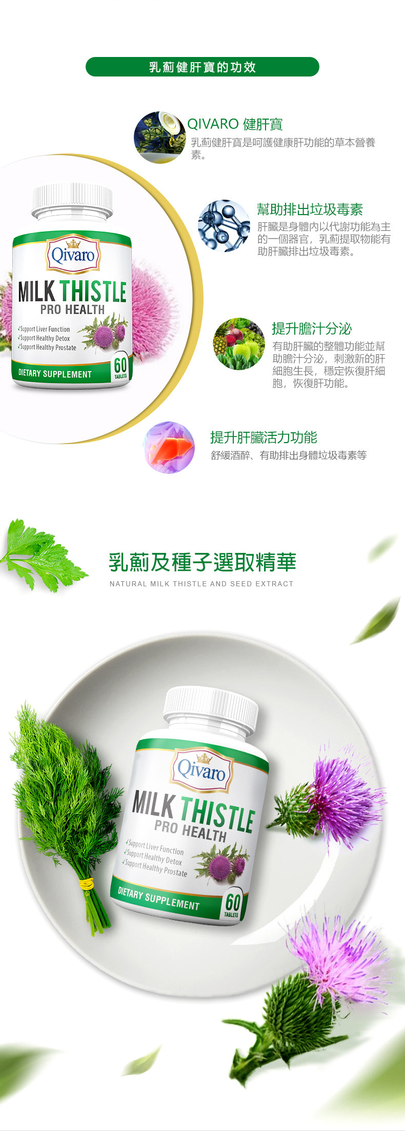 Combo 3-in-1 Pack: QIH27 Milk Thistle