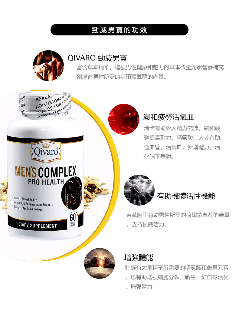 Combo 3-in-1 Pack: QIH46 Men's Complex