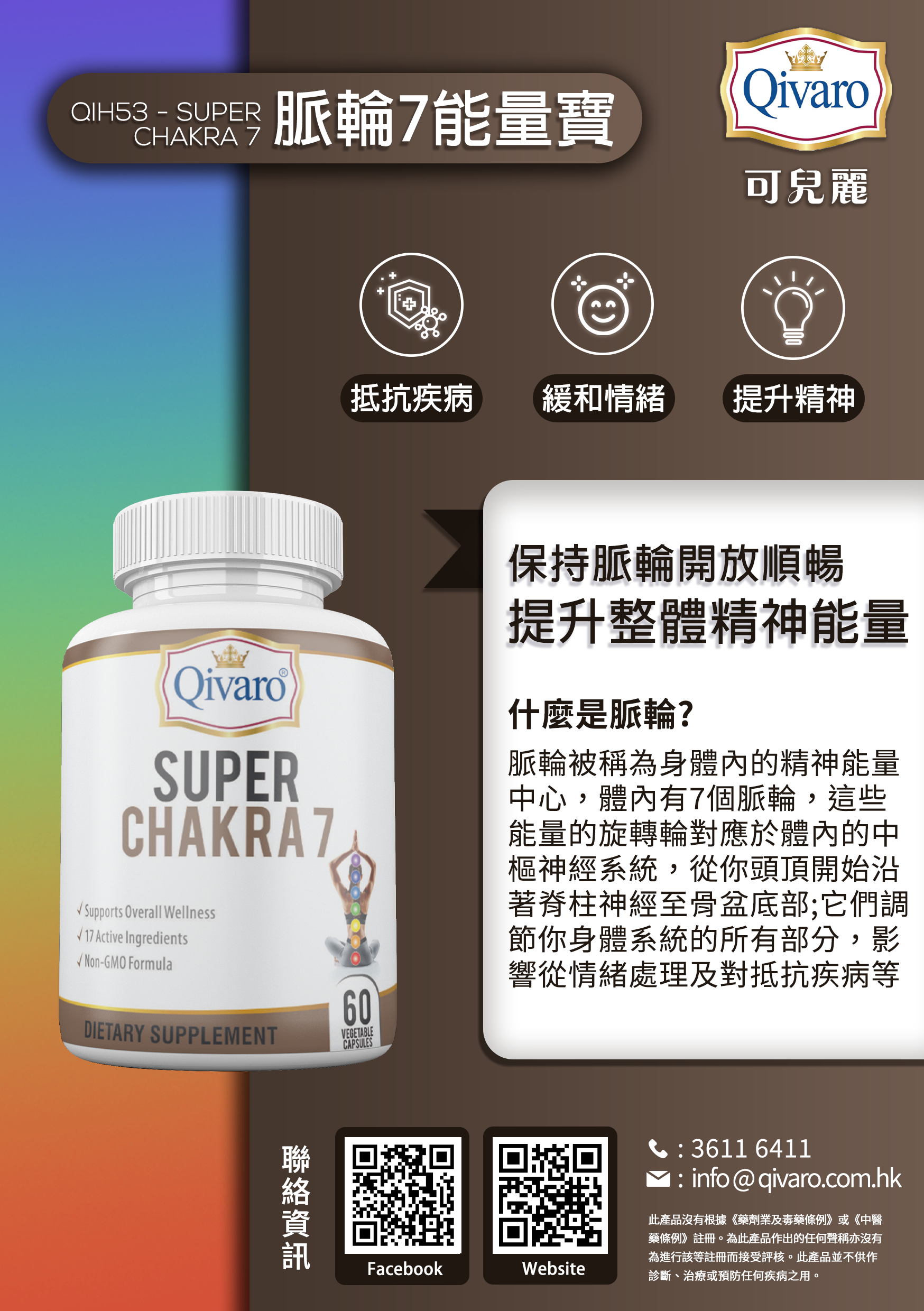 Combo 3-in-1 Pack: QIH53 Super Chakra 7